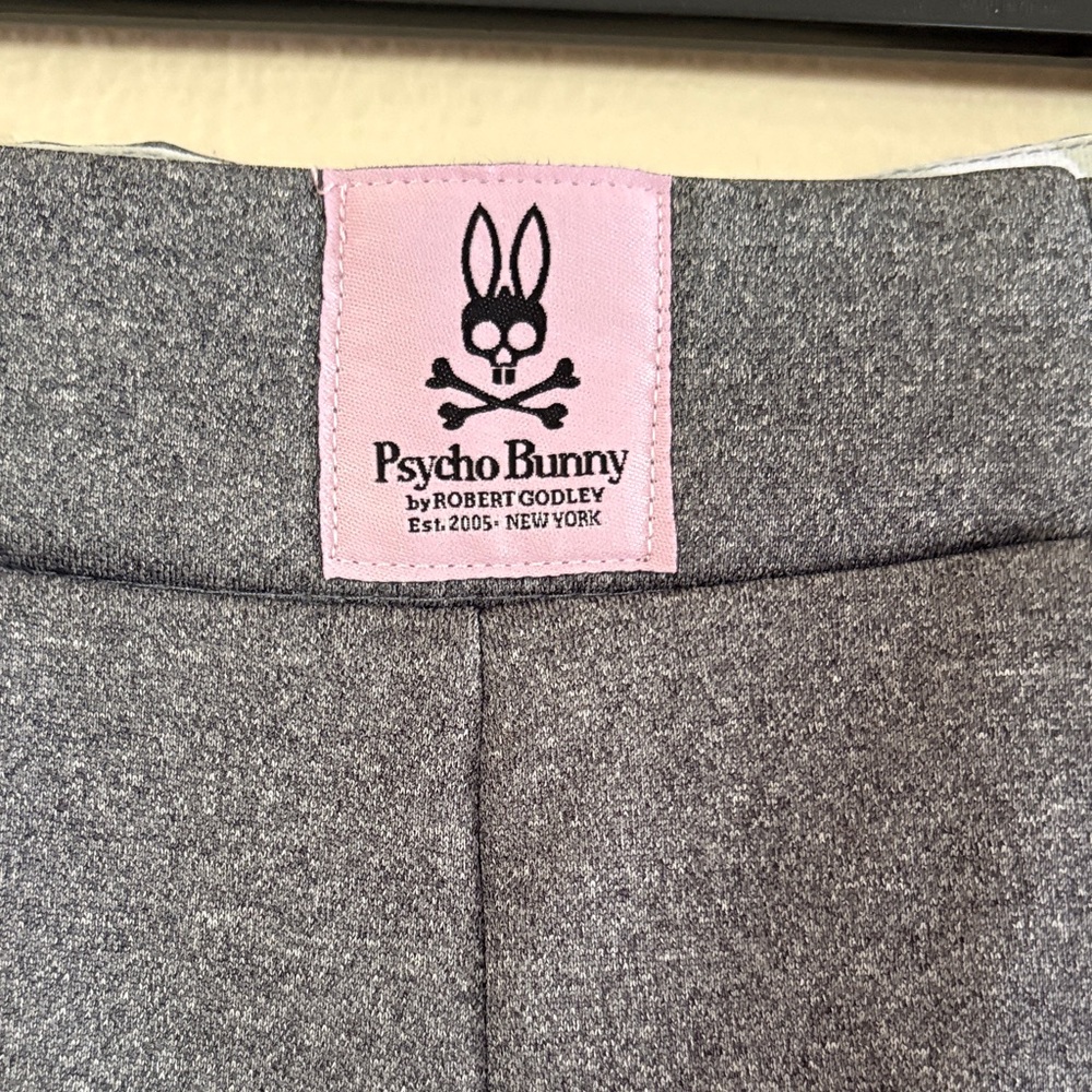 PsychoBunny Grey Jogger Pants with Pink Accents - Picture 2 of 5